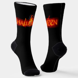 SlipperyJoe's Halloween massive feuersprühende Sch Socken