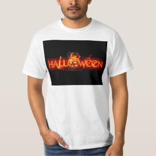 SlipperyJoe's Halloween massive feuersprühende Sch T-Shirt