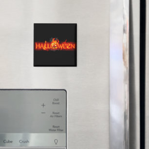 SlipperyJoe's Halloween massive feurige Beschriftu Magnet