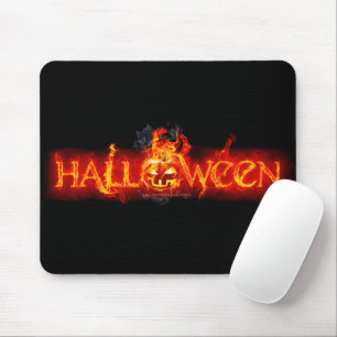 SlipperyJoe's Halloween massive feurige Beschriftu Mousepad