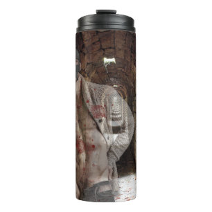 SlipperyJoe's Halloween transparenter Geistermann Thermosbecher