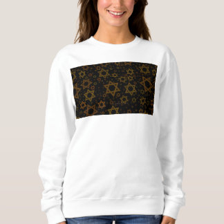 SlipperyJoe's Hanukkah-themed Star David artistic Sweatshirt