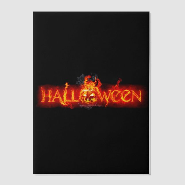 SlipperyJoe's Happy Halloween Kürbis glühende Auge (Vorderseite)