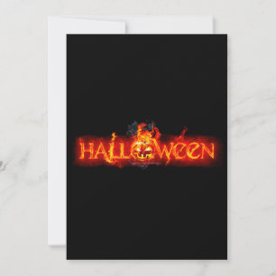 SlipperyJoe's Happy Halloween Kürbis glühende Auge Feiertagskarte