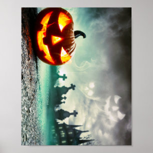 SlipperyJoe's Happy Halloween Kürbis LGBTQIA Narbe Poster