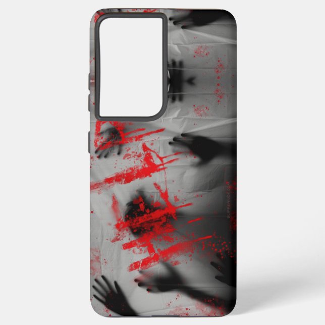 SlipperyJoe's Happy Halloween LGBTQIA-Blatt Schatt Samsung Galaxy Hülle (Rückseite)