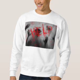 SlipperyJoe's Happy Halloween LGBTQIA-Blatt Schatt Sweatshirt