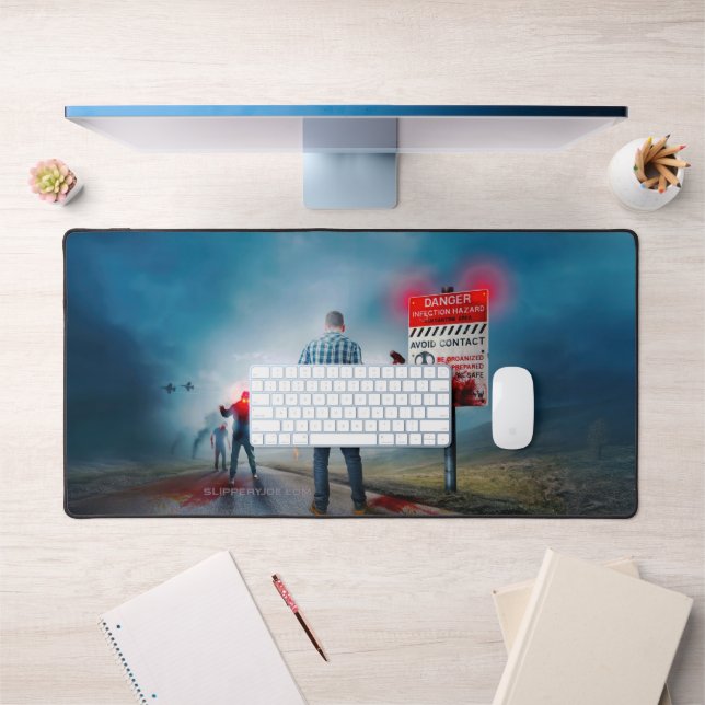 SlipperyJoe's Happy Halloween tote Zombies beängst Schreibtischunterlage (Büro 1)