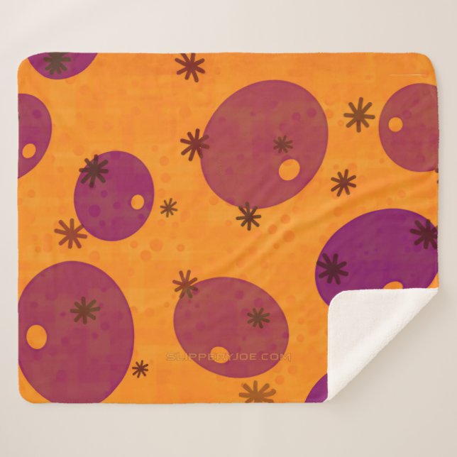 SlipperyJoe's Happy Hanukkah Jüdische Hebräische G Sherpadecke (Vorderseite (Horizontal))