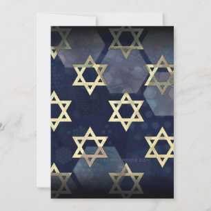 SlipperyJoe's Happy Hanukkah Multiple Star von Dav Feiertagskarte