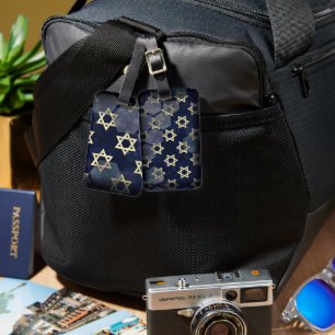 SlipperyJoe's Happy Hanukkah Multiple Star von Dav Gepäckanhänger