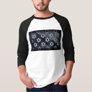 SlipperyJoe's Happy Hanukkah Multiple Star von Dav T-Shirt