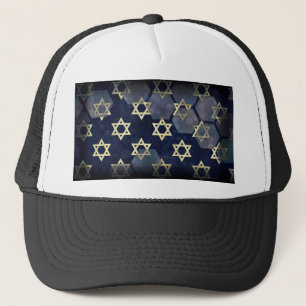 SlipperyJoe's Happy Hanukkah Multiple Star von Dav Truckerkappe