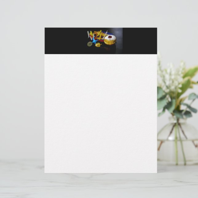 SlipperyJoe's Happy Hanukkah Star von David Coin m Briefbogen (Stehend Vorderseite)