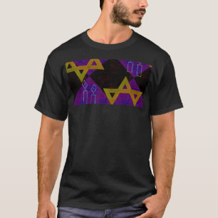 SlipperyJoe's Happy Hanukkah Star von David menora T-Shirt
