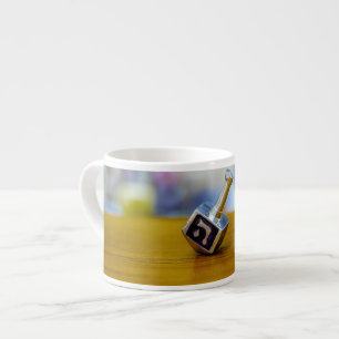 SlipperyJoe's Happy Hanukkah vierseitige Spinnerei Espressotasse