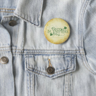 SlipperyJoe's Happy St. Patrick's Day Iris Button