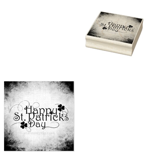 SlipperyJoe's Happy St. Patrick's Day Iris Gummistempel (Stempel)