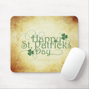 SlipperyJoe's Happy St. Patrick's Day Iris Mousepad