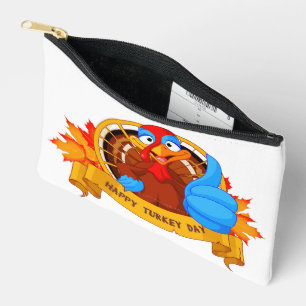 SlipperyJoe's Happy Turkey Day Herbst Blätter Cart Zubehörtasche