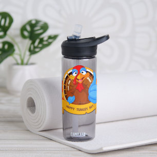 SlipperyJoe's Happy Turkey Day Herbstblätter Türki Trinkflasche