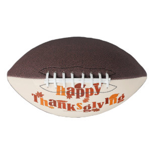 SlipperyJoe's helle festliche Thanksgiving-Grafik Football