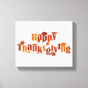 SlipperyJoe's helle festliche Thanksgiving-Grafik Leinwanddruck