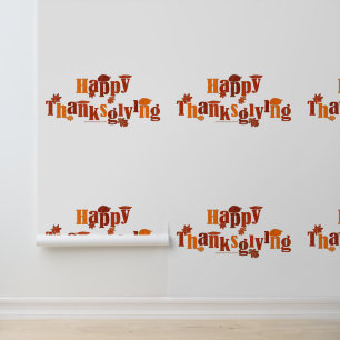 SlipperyJoe's helle festliche Thanksgiving-Grafik Tapete