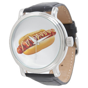SlipperyJoe's Hot Dog verschachtelt weiche Knochen Armbanduhr