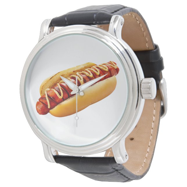 SlipperyJoe's Hot Dog verschachtelt weiche Knochen Armbanduhr (Schrägansicht)