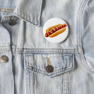 SlipperyJoe's Hot Dog verschachtelt weiche Knochen Button