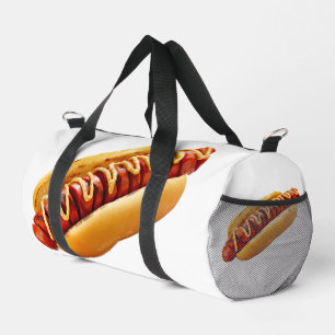 SlipperyJoe's Hot Dog verschachtelt weiche Knochen Duffle Bag