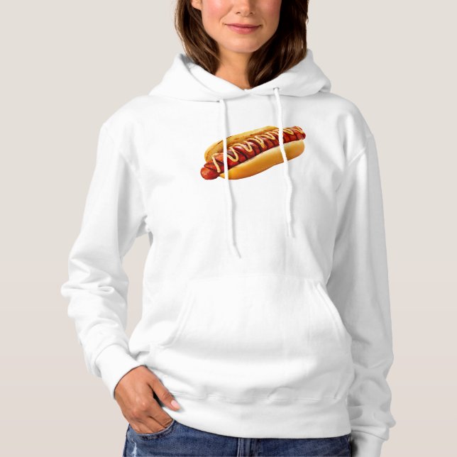 SlipperyJoe's Hot Dog verschachtelt weiche Knochen Hoodie (Vorderseite)