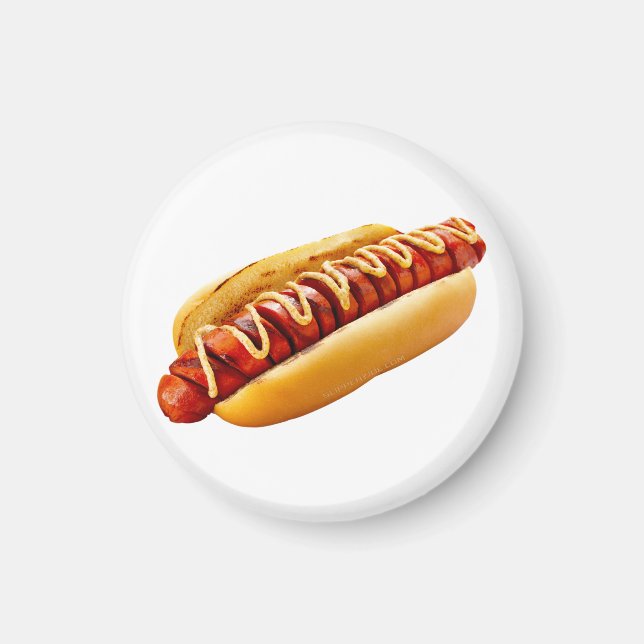 SlipperyJoe's Hot Dog verschachtelt weiche Knochen Magnet (Vorne)