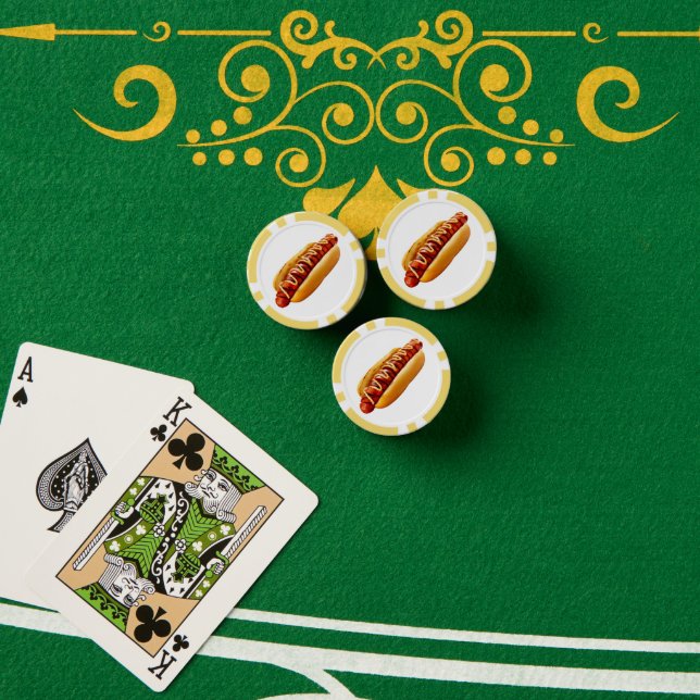 SlipperyJoe's Hot Dog verschachtelt weiche Knochen Pokerchips (Pokertisch (Stapel))