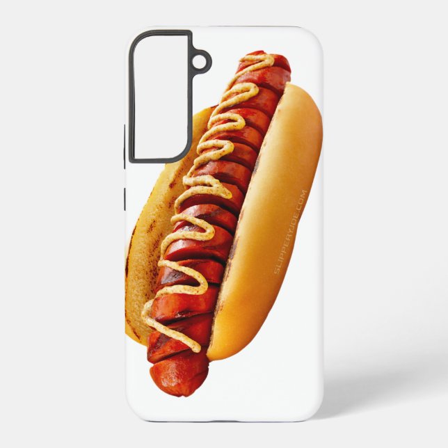 SlipperyJoe's Hot Dog verschachtelt weiche Knochen Samsung Galaxy Hülle (Rückseite)