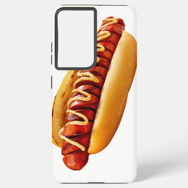 SlipperyJoe's Hot Dog verschachtelt weiche Knochen Samsung Galaxy Hülle (Rückseite)