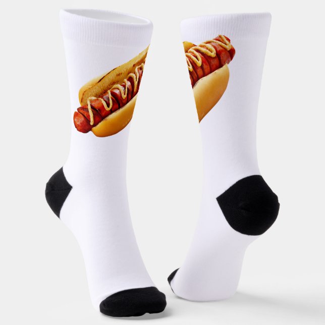 SlipperyJoe's Hot Dog verschachtelt weiche Knochen Socken (Gewinkelt)