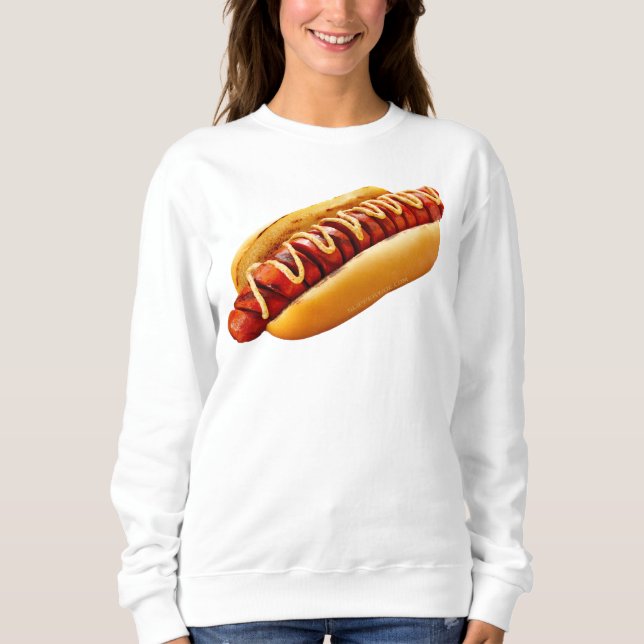 SlipperyJoe's Hot Dog verschachtelt weiche Knochen Sweatshirt (Vorderseite)