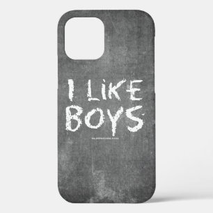 SlipperyJoe's Ich mag Jungs schmutzige Tafel Schri Case-Mate iPhone Hülle
