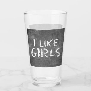 SlipperyJoe's Ich mag Mädchen schmutzige schwarze Glas