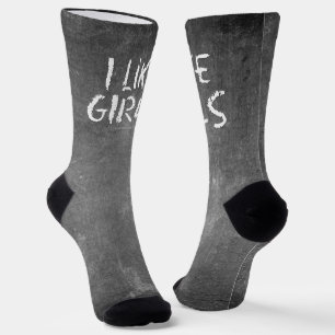 SlipperyJoe's Ich mag Mädchen schmutzige schwarze Socken