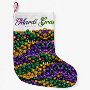SlipperyJoe's ikonisches Mardi Gras-Motiv elegant Kleiner Weihnachtsstrumpf