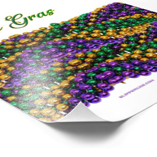 SlipperyJoe's ikonisches Mardi Gras–thematisches B Fotodruck