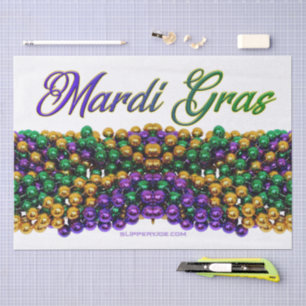 SlipperyJoe's ikonisches Mardi Gras–thematisches B Seidenpapier