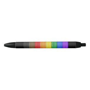 SlipperyJoe's Inclusive Regenbogenflagge texturier Kugelschreiber