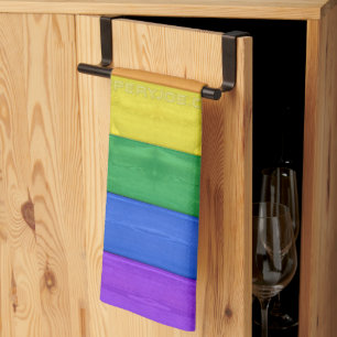 SlipperyJoe's inklusive Regenbogenflagge texturier Geschirrtuch