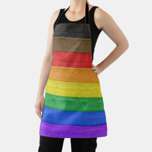 SlipperyJoe's inklusive schwule Regenbogenflagge t Schürze