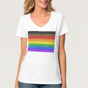 SlipperyJoe's inklusive schwule Regenbogenflagge t T-Shirt