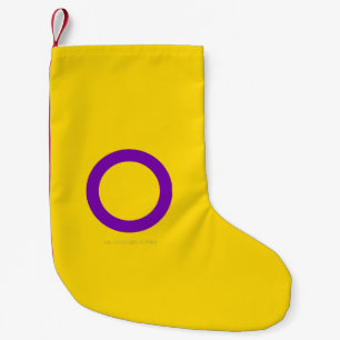 SlipperyJoe's Intersex Pride Flag Gay Geschenke LG Kleiner Weihnachtsstrumpf
